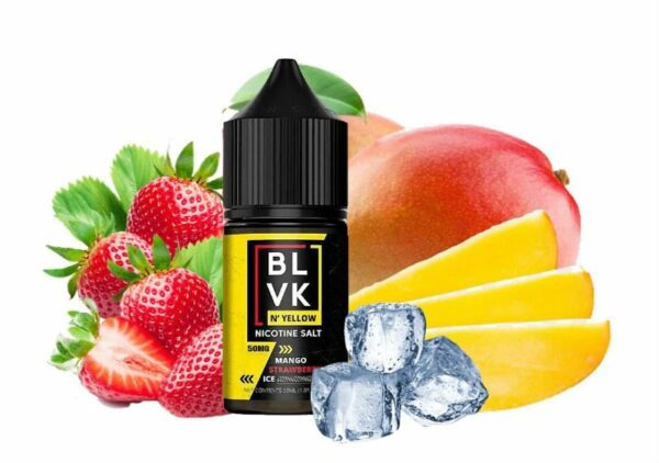 líquido blvk yellow mango strawberry ice detalhes